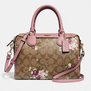 Coach Bags - Coach Mini Bennett Satchel Signature Canvas Floral Coach Bags - Coach Mini Bennett Satchel Signature Canvas Floral